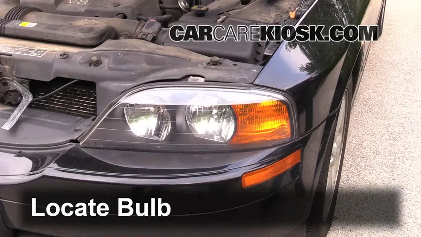 2002 Lincoln LS 3.9L V8 Lights Headlight (replace bulb)